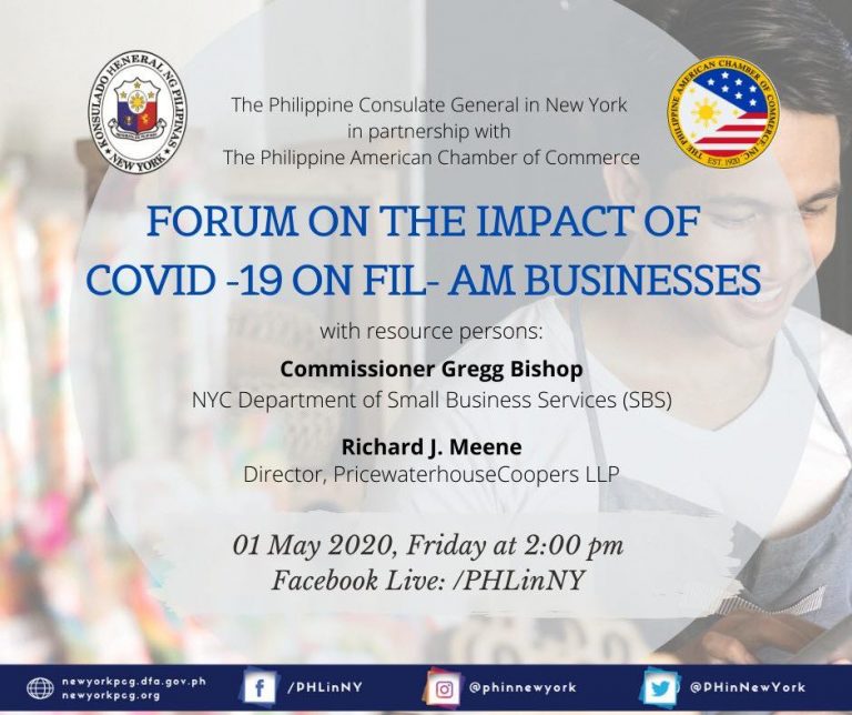 Forum on the Impact of COVID-19 on Fil-Am Businesses