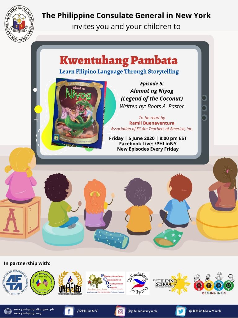 “Kwentuhang Pambata: Learning Filipino Language Through Storytelling” Episode 5: Alamat ng Niyog (Legend of the Coconut)