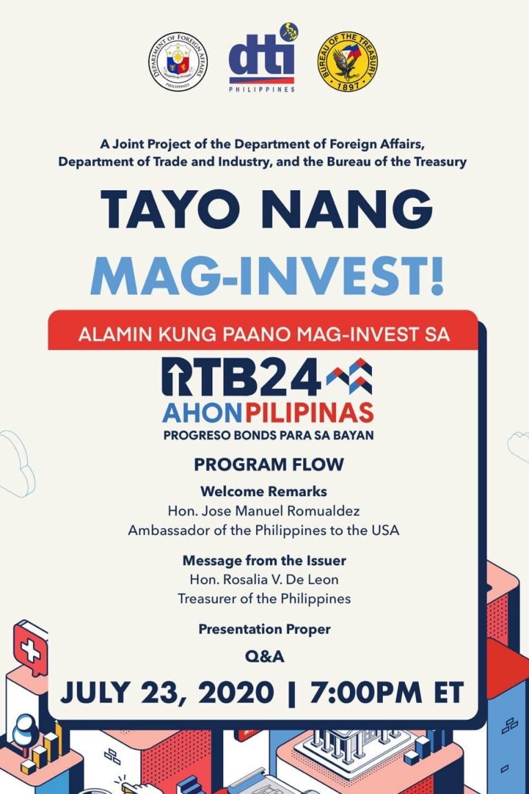 PH’s 24th Tranche of Retail Treasury Bonds Launched in the US