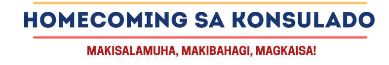 Homecoming sa Konsulado is a gathering of alumni from Philippine colleges and universities.