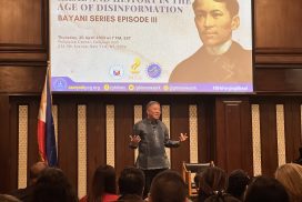Preeminent Historian Lectures on Rizal in the “Age of Disinformation”