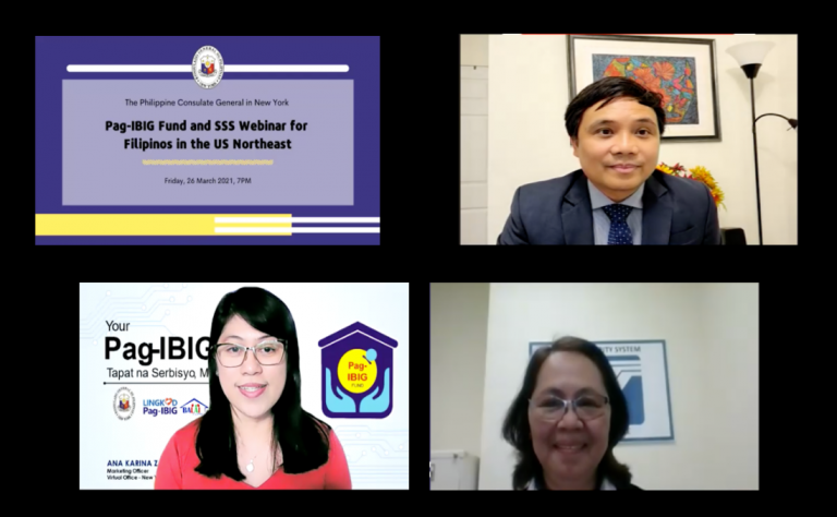 PH Consulate General Hosts Pag-IBIG and SSS Webinar