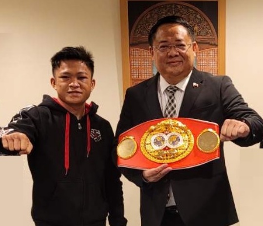 IBF Bantamweight Champion Jerwin Ancajas Calls on Philippine Consul General Elmer Cato