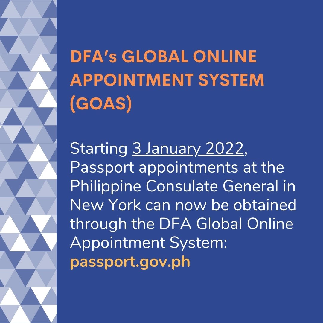 DFA's Global Online Appointment System
