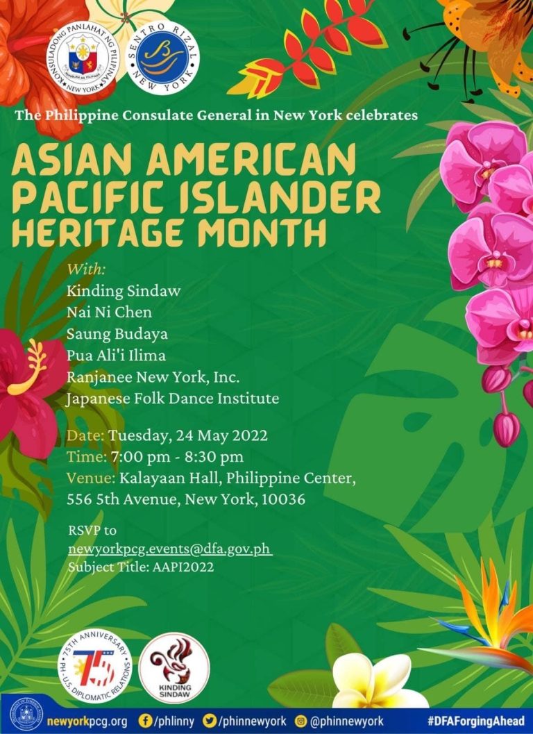 Philcongen NY Showcases Cultural Diversity to Commemorate the Asian American and Pacific Islander Heritage Month