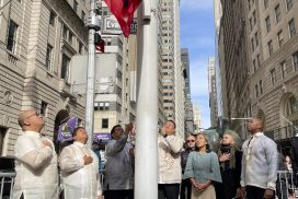 Philippine Flag Raised for the Very First Time by the City of New York