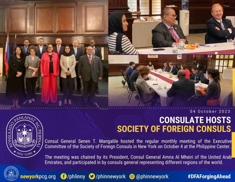 Consulate Hosts Society of Foreign Consuls